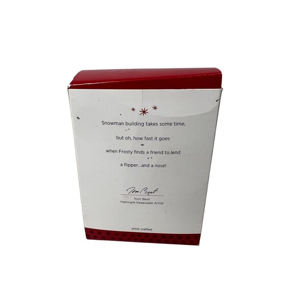 2013 Hallmark Frosty Friends 34th Series Eskimo & Seal Build Snowman EUC - Picture 13 of 15